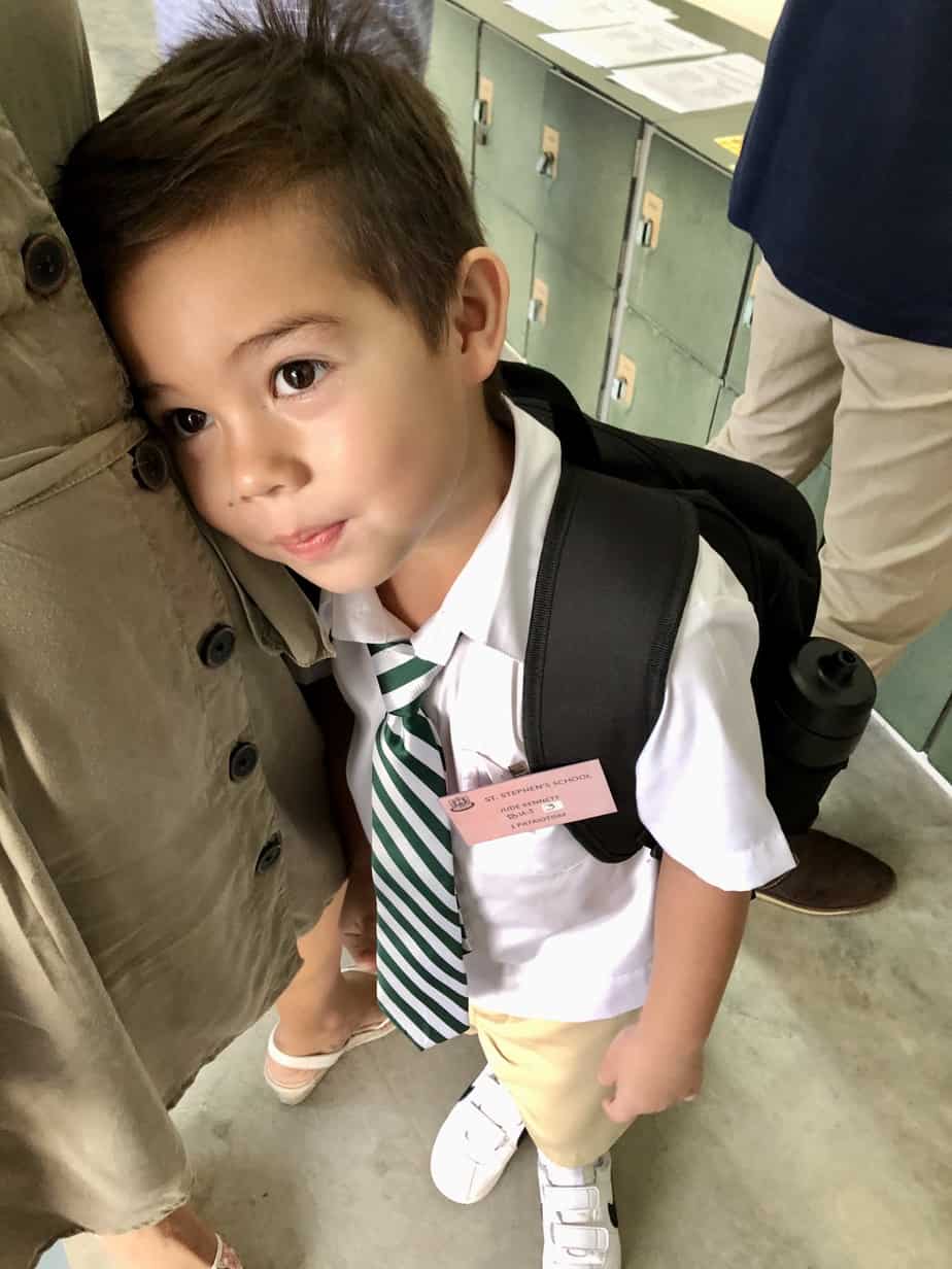 Jude's 1st Day in P1 @ St Stephen's Boys School