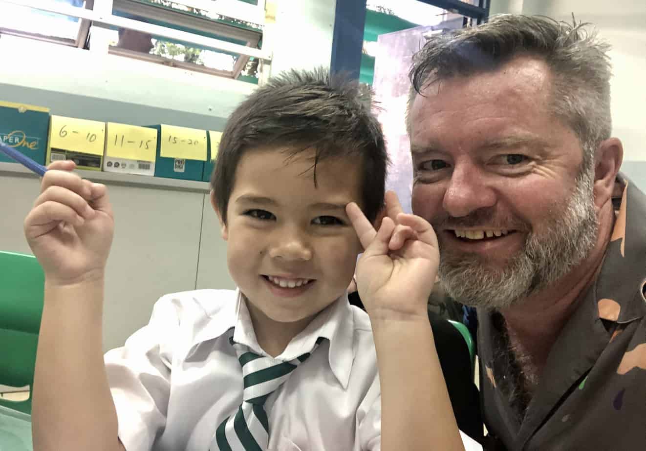 Jude's 1st Day in P1 @ St Stephen's Boys School