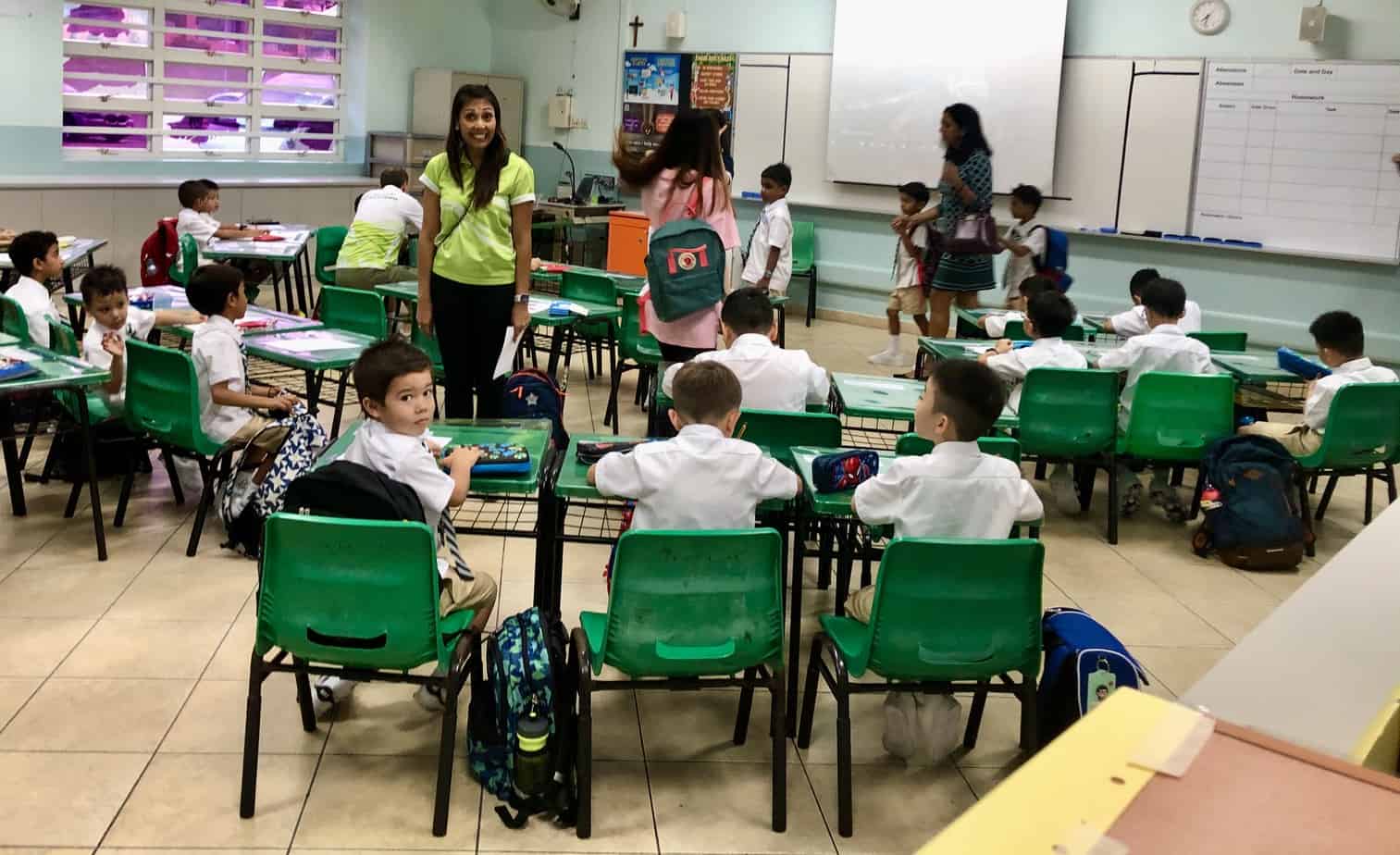 Jude's 1st Day in P1 @ St Stephen's Boys School