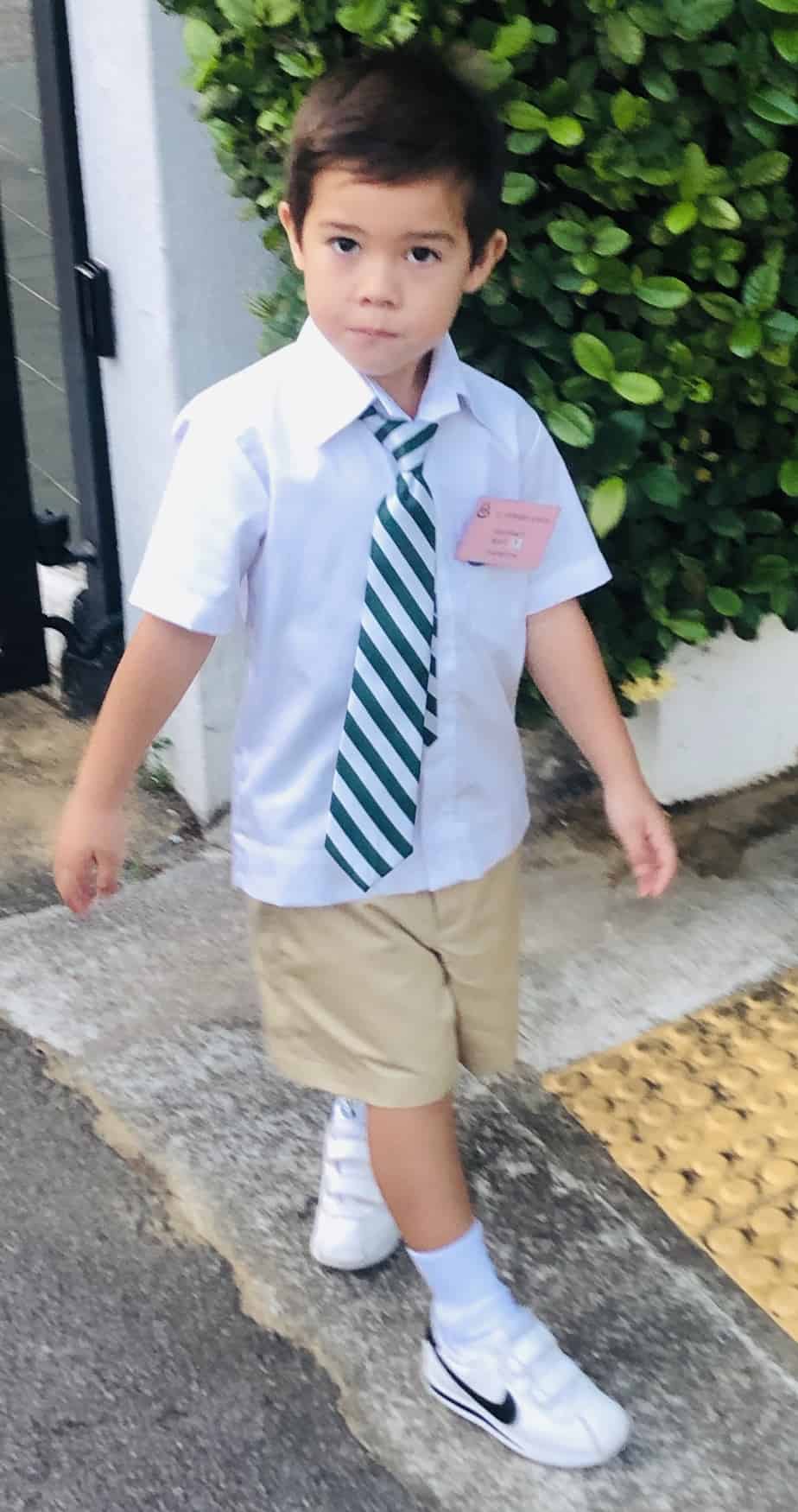 Jude's 1st Day in P1 @ St Stephen's Boys School