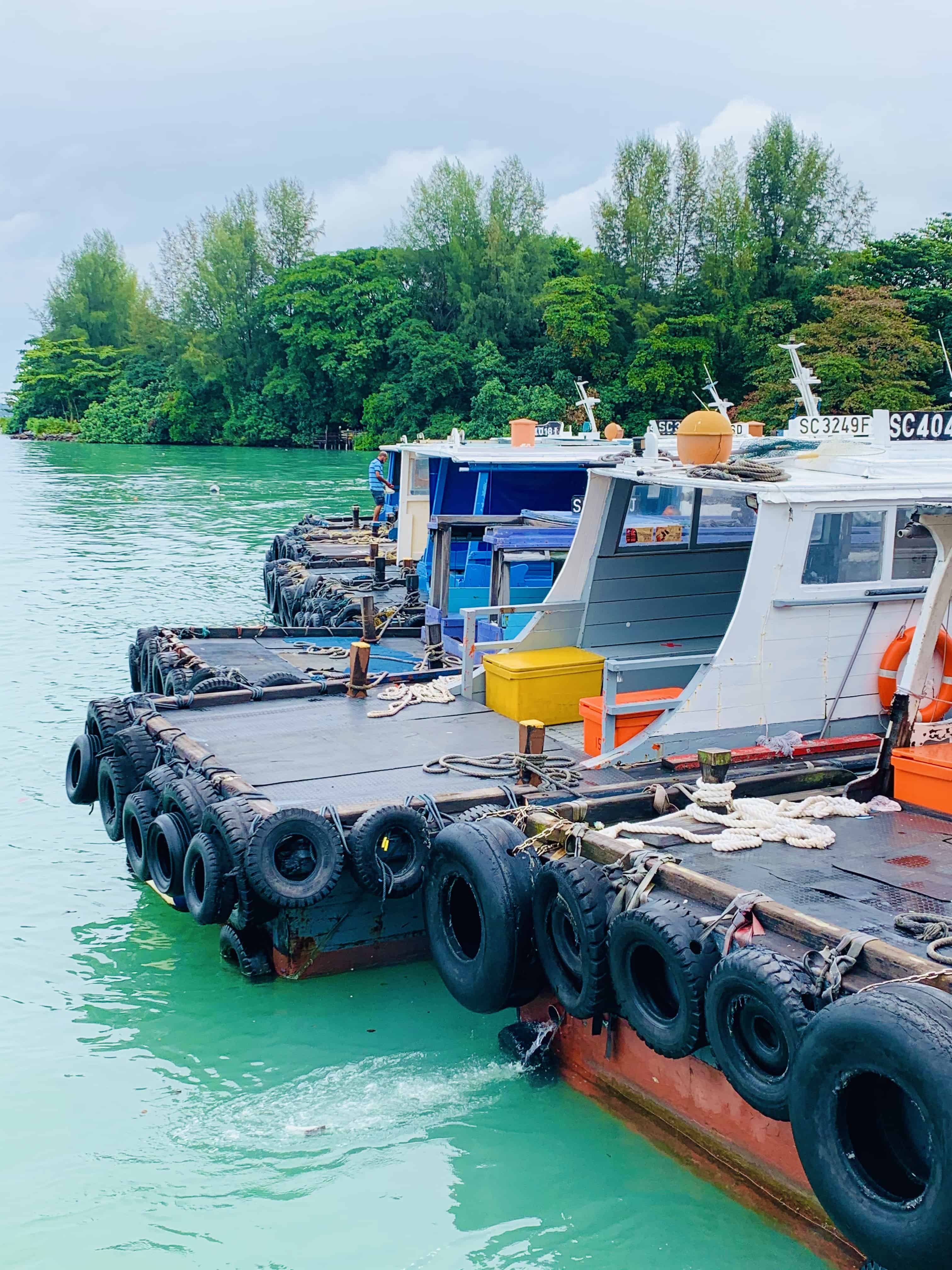 Pulau Ubin Aug'20 - a perfect storm, boats, & off-road