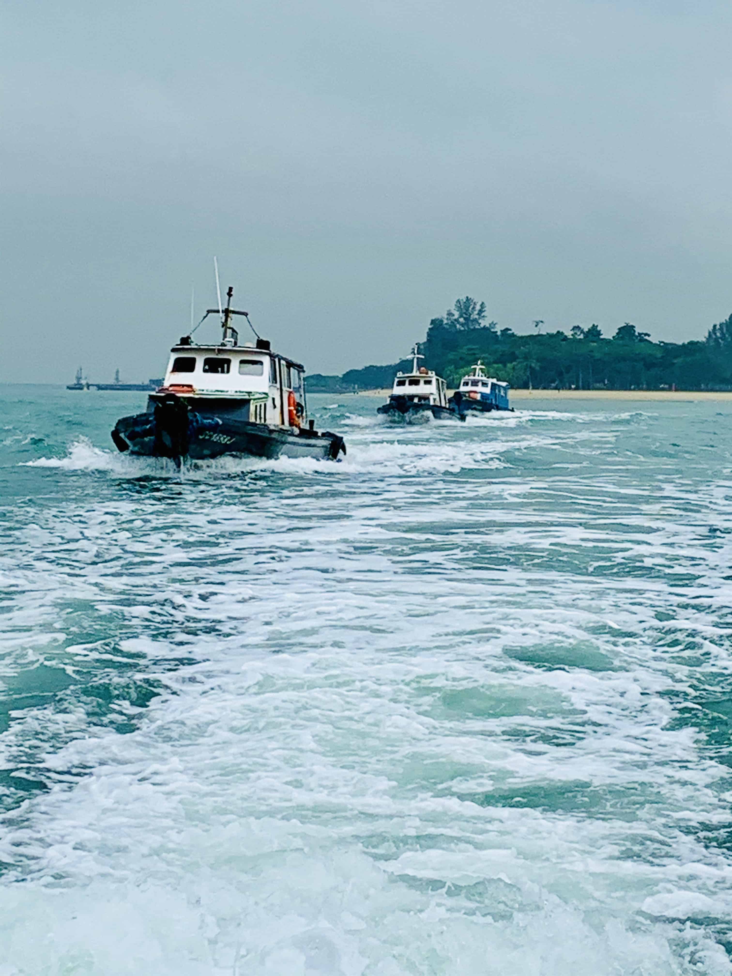 Pulau Ubin Aug'20 - a perfect storm, boats, & off-road